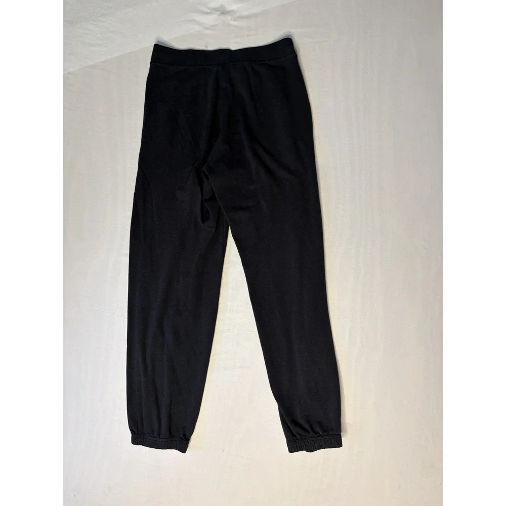 Nike Fleece Joggers Pants Women's Size Small Black Tapered Pockets 803660-010
